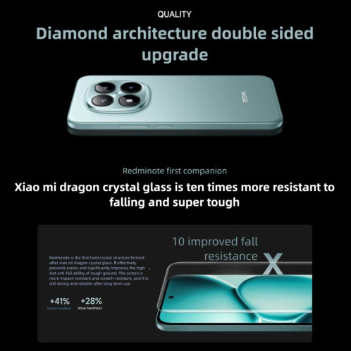 Xiaomi Redmi Note 15 Pro+ 5G, 16 Go + 512 Go, 6,83 pouces, Xiaomi HyperOS 2, Snapdragon 7s Gen 4 Octa Core, Réseau : 5G, NFC (Violet) SX469P1457-024